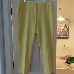 LOFT Yellow Ankle Pants